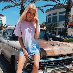 LF Spray Dip Dye Oversized Tee